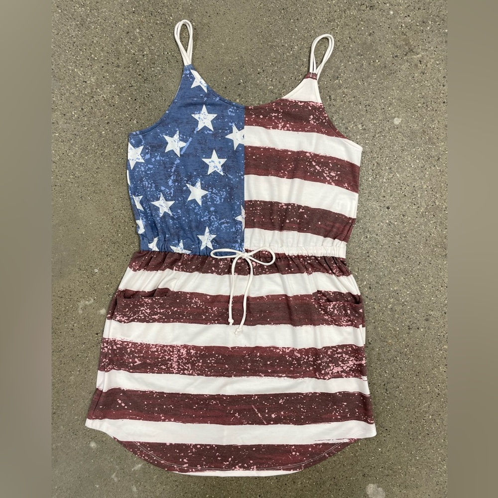 Cato American Flag Mini Dress size Large